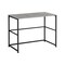 Homeroots 40" Gray and Black Wood and Metal Sled Computer Desk 489833 - alternate 1