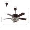 Jonathan Y Reva 42" 3-Light Modern Coastal 6-Speed Metal/Crystal Scalloped Bowl Shade Mobile-App/Remote-Control JYL9734B - alternate 2