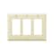 Pass & Seymour TradeMaster TP Wallplate, 4.7 in L, 3 -Gang, Nylon, Ivory TP263ICC12 - alternate 2