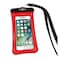 Wow Sports WATERPROOF POUCH 4 Inch x 8 Inch Red Use To Hold Smart Phone With Lanyard 18-5000R - alternate 1