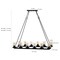 Jonathan Y Coronet 45.5" 12-Light Seeded Glass/Iron Rustic Farmhouse Rectangular LED Candelier, Oil Rubbed Bronz JYL7555A - alternate 2