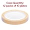 Smarty Had A Party 7.5" White with Pink and Gold Mosaic Rim Round Plastic Appetizer/Salad Plates (120 Plates), 120PK 897PG-CASE - alternate 3