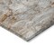 Homeroots 10' X 14' Terra Cotta Gray And Silver Abstract Washable Indoor Outdoor Area Rug 582187 - alternate 4