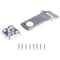 Prosource Safety Hasp, 3-1/2 in L, 3-1/2 in W, Steel, Zinc, 3/8 in Dia Shackle, Swivel Staple BH-706ZP3L-PS - alternate 1