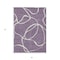 Homeroots 3' X 5' Purple And Ivory Abstract Washable Indoor Outdoor Area Rug 597511 - alternate 4