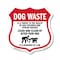 Signmission Dog Poop Shield Sign Dog Waste Is A Thre, 6 Inch X 6 Inch, Plastic Sign SHI-P-6-374 - alternate 1