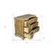 Homeroots 44" Natural Solid Wood Three Drawer Dresser 489227 - alternate 2