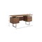 Homeroots 60" Brown and Silver Computer Desk With Three Drawers 333369 - alternate 2