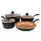 Gibson Home Armada 7 Piece Carbon Steel Nonstick Cookware Set in Black and Copper 82662.07 - alternate 1