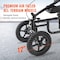 Vevor Knee Scooter Carbon Steel Folding Knee Walker Recovery Scooter 350LB Loads HFK-9225G-12 - alternate 4