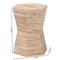 Bali & Pari Idana Bohemian Woven Grasscloth Hourglass End Table 255-14045-ZORO - alternate 3