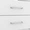 Homeroots 20" White Wood Two Drawer Nightstand 543679 - alternate 2