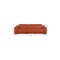 Homeroots 107" Camel Italian Leather Reclining Metal USB Sofa 720286 - alternate 3