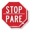Signmission Stop Pare, 10 inch X 10 inch, Aluminum Metal Signs, 2PK OC-A-2PACK-10-6 - alternate 1