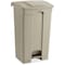 Safco Large Capacity Plastic Step-On Receptacle, 23 gal, Tan 9923TN - alternate 1