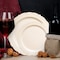 Smarty Had A Party Ivory Vintage Round Disposable Plastic Dinnerware  Set (120 Dinner Plates+120 Salad Plates), 240PK 860IVVP-CASE - alternate 4