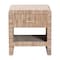 Bali & Pari Callan Bohemian Woven Natural Grasscloth Raffia 1-Drawer Nightstand 254-14035-ZORO - alternate 4