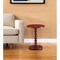 Homeroots 22" Red Solid Wood Round End Table 286296 - alternate 2