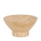 Homeroots 8" Beige Sandstone Round Pedestal Centerpiece Bowl 609351 - alternate 3