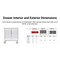 Tekton Rolling Tool Cabinet, 7 Drawer, Black, Steel, 36 in W x 27 in D x 41-1/2 in H OCL33100LWT - alternate 5