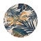 World Rug Gallery Tropical Leaves Indoor/Outdoor Area Rug 8 ft Round Multi 8012MULTI8RND - alternate 2