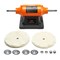 Vevor 8 in Bench Buffer Polisher 3/4 HP 3450RPM for Metal Jewelry Wood Polishing TLG-200BGB - alternate 1