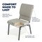 Flash Furniture Gray Dot Fabric Church Chair, PK4 4-FD-CH02185-SV-GYDOT-BAS-GG - alternate 3