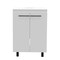 Homeroots 24" White Wood Freestanding Double Door Bathroom Vanity With Sink 478255 - alternate 1