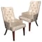 Leisuremod Spruce Collection Modern Wooden Dining Chair in Taupe, 2PK SC24TP2 - alternate 1