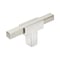Amerock Urbanite 2-5/8 in 67 mm Length Polished Chrome/Satin Nickel Cabinet Knob BP6726G10 - alternate 1
