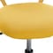 Homeroots Yellow and White Adjustable Height Swivel Rolling Office Chair 568064 - alternate 2