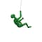 Homeroots 6" X 3" Green Resin Climbing Man Hanging Dimensional Sculpture 358138 - alternate 1