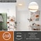 Vaxcel Darien 12-in White/Gold Contemporary Round LED Flush Mount Ceiling Light with Frosted Shade C0382 - alternate 2
