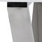 Homeroots 48" White and Silver Wood and Stainless Steel Writing Desk With Two Drawers 543745 - alternate 3