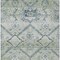 Homeroots 3' X 5' Artichoke Green Denim Blue And Silver Floral Washable Indoor Outdoor Area Rug 588852 - alternate 3