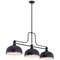 Z-Lite Melange Matte Black 3 Light Billiard 725-3MB-D12MB+HBR - alternate 3