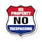 Signmission No Trespassing Shield Sign U.S. Property, 6 Inch X 6 Inch, Plastic Sign SHI-P-6-411 - alternate 1