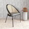 Leisuremod Urbane Collection Modern Dining Chair With Wicker back in Charcoal, 4PK UC21WCH4 - alternate 6
