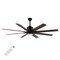 Jonathan Y Octo 66" 1-Light Contemporary Industrial Iron/Plastic Mobile-App/Remote-Controlled 6-Speed Ceiling F JYL9713B - alternate 4