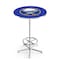 Holland Bar Stool Co 42" Chrome Buffalo Sabres Pub Table, 36" dia. Top L216C4236BufSab - alternate 1