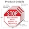 Signmission Stop All Visitors Must Report to Th, 10 inch X 10 inch, Aluminum Metal Signs, 5PK OC-A-5Pack-10-246 - alternate 2