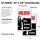 Signmission Welding Steel Aluminum Stainless, Vinyl Decals Only 24 Inch x 36 Inch, Vinyl Decal, 2PK DSB-2436-2PACK-WeldingSteelAluminumStain - alternate 2