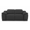 Homeroots 72in Gray And Silver Italian Leather Power Reclining Loveseat 477569 - alternate 1