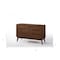 Homeroots 51" Walnut Solid Wood Six Drawer Double Dresser 473114 - alternate 2