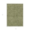 Homeroots 5' X 8' Olive Green And Light Green Abstract Washable Indoor Outdoor Area Rug 598987 - alternate 2