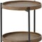 Homeroots 19" Brown Solid Wood Round End Table 393186 - alternate 4