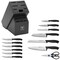 Henckels Silvercap 14 Piece Knife Set with Block, Black, Stainless Steel 1013693 - alternate 3