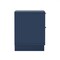Manhattan Comfort Elara 18 in Solid Wood Nightstand in Midnight Blue (2-Drawer) NS1780-4 - alternate 3