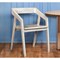 Homeroots White Solid Wood Open Back Dining Arm Chair 522065 - alternate 1