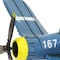 Homeroots 5" Blue and Yellow Metal Hand Painted Model Airplane Tabletop Sculpture 489472 - alternate 3